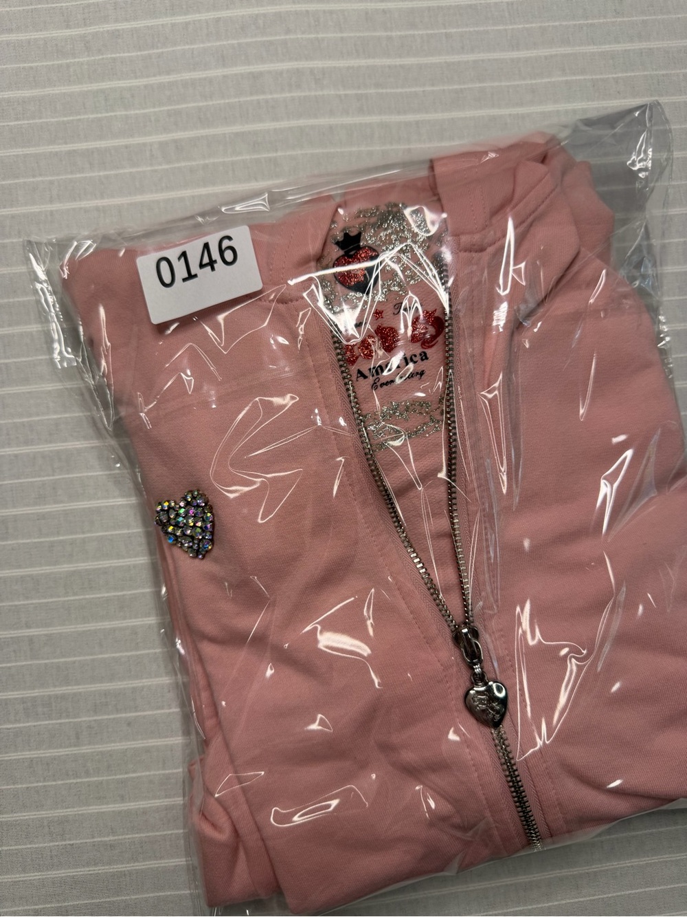 💕 Twisted Heart Pink Rhinestone Tracksuit Set – Size Small - Picture 14 of 14